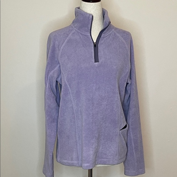 Horny Toad Tops - Horny Toad (Toad & Co.) Lavender Fleece Hooded Pullover Size S